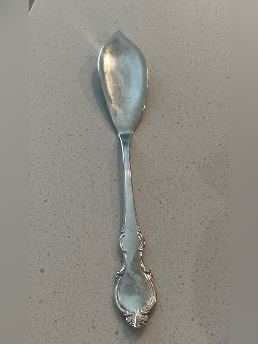 ANTIQUE VINTAGE COLLECTIBLE
SERVING PIECE 17" LEONARD SILVER
PLATE ITALY